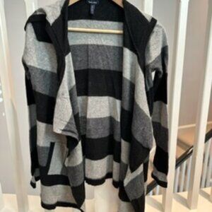 Splendid Hooded Open Knit Cardigan